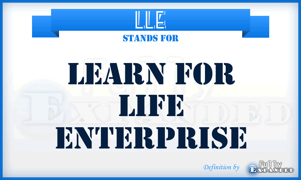 LLE - Learn for Life Enterprise