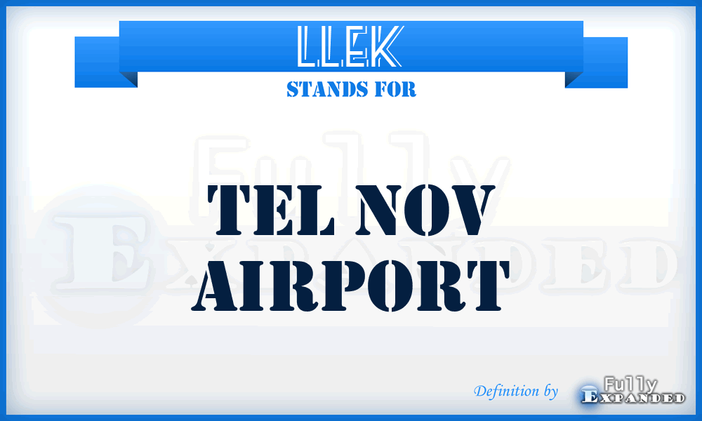 LLEK - Tel Nov airport