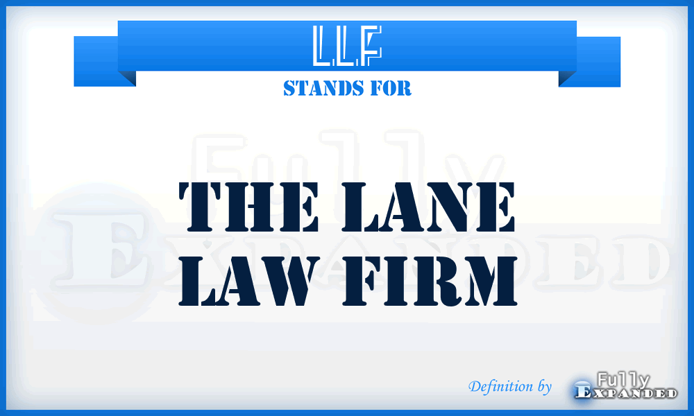 LLF - The Lane Law Firm