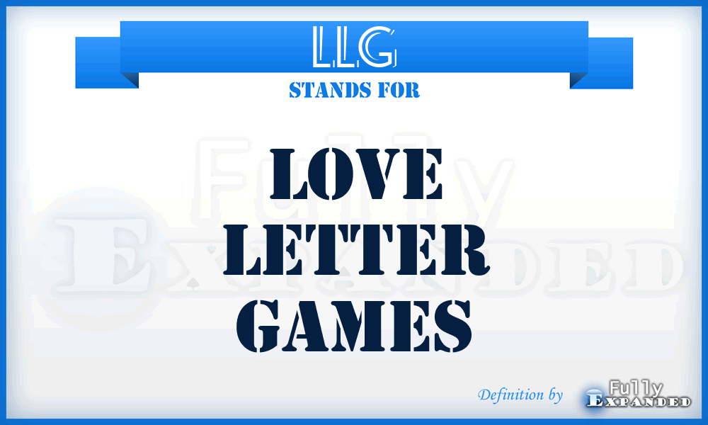 LLG - Love Letter Games