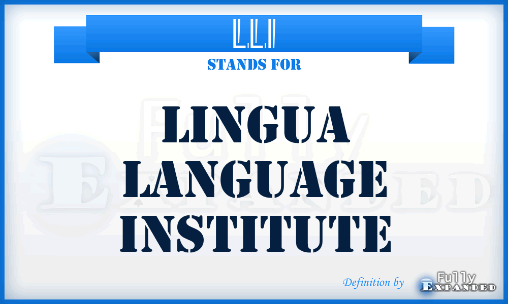 LLI - Lingua Language Institute