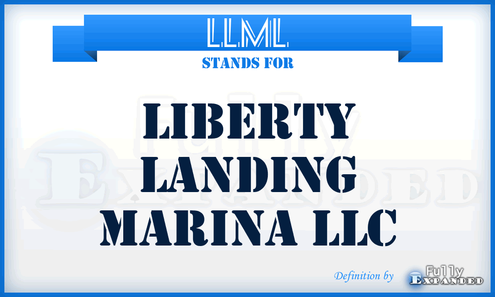 LLML - Liberty Landing Marina LLC
