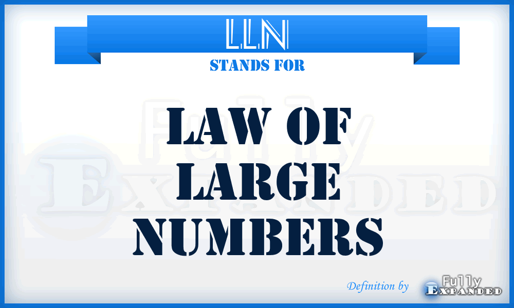 LLN - Law of Large Numbers