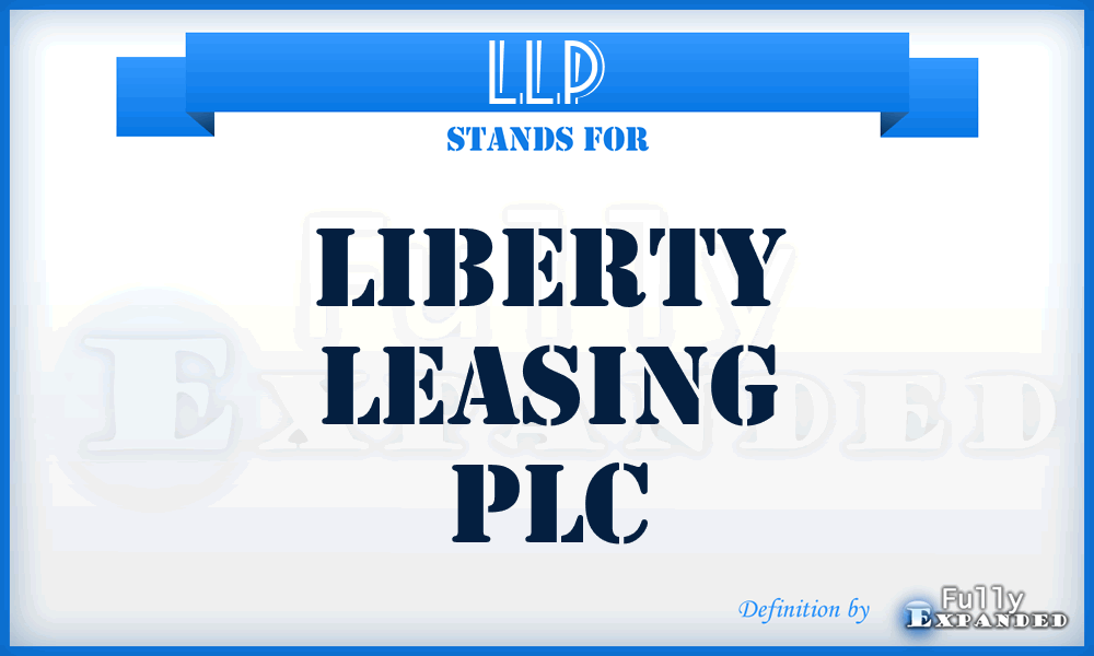 LLP - Liberty Leasing PLC