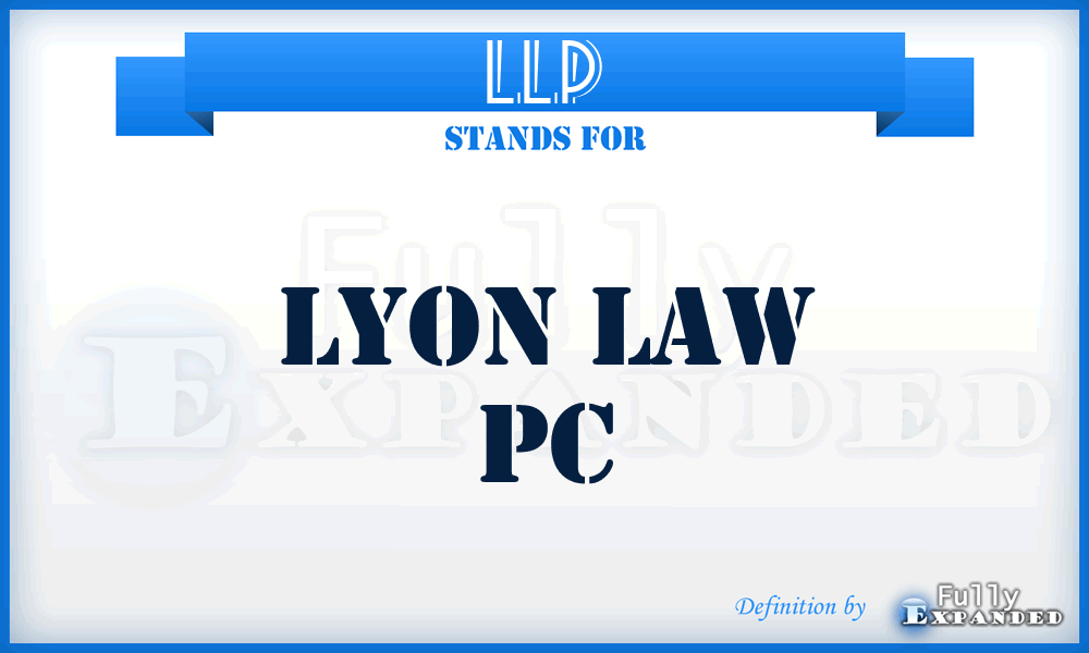 LLP - Lyon Law Pc