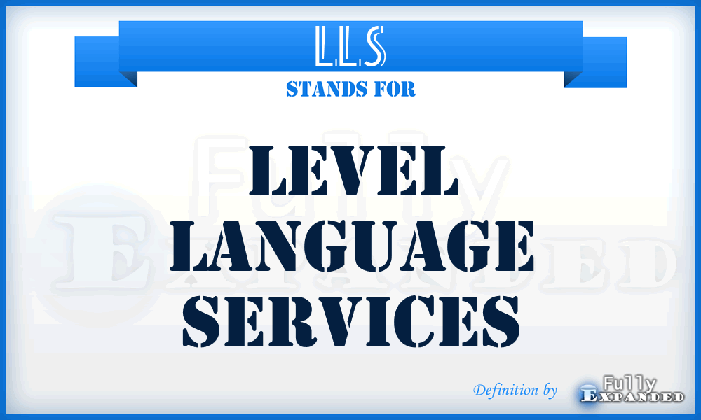 LLS - Level Language Services