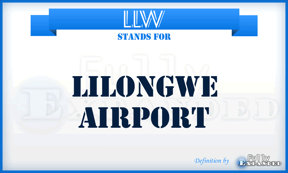 LLW - Lilongwe airport