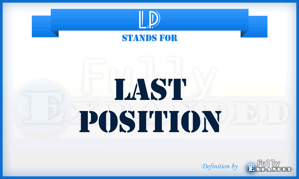 LP - Last Position