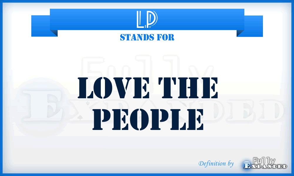 LP - Love the People