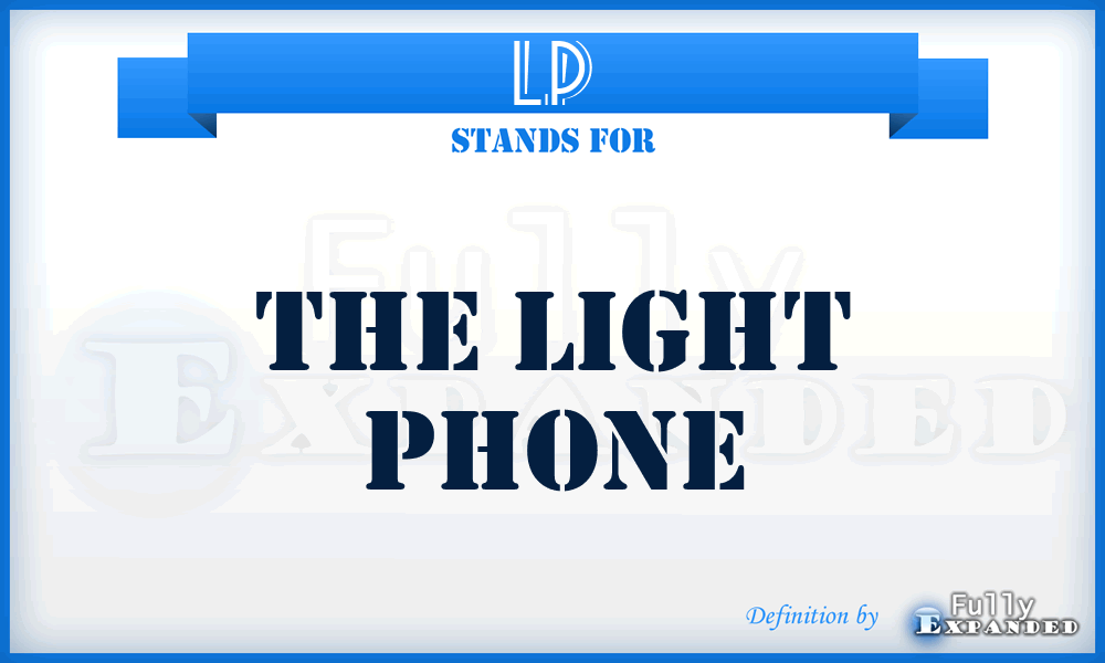 LP - The Light Phone