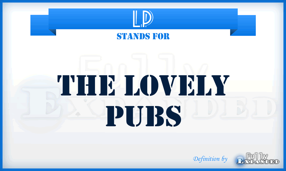 LP - The Lovely Pubs