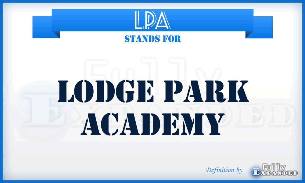 LPA - Lodge Park Academy