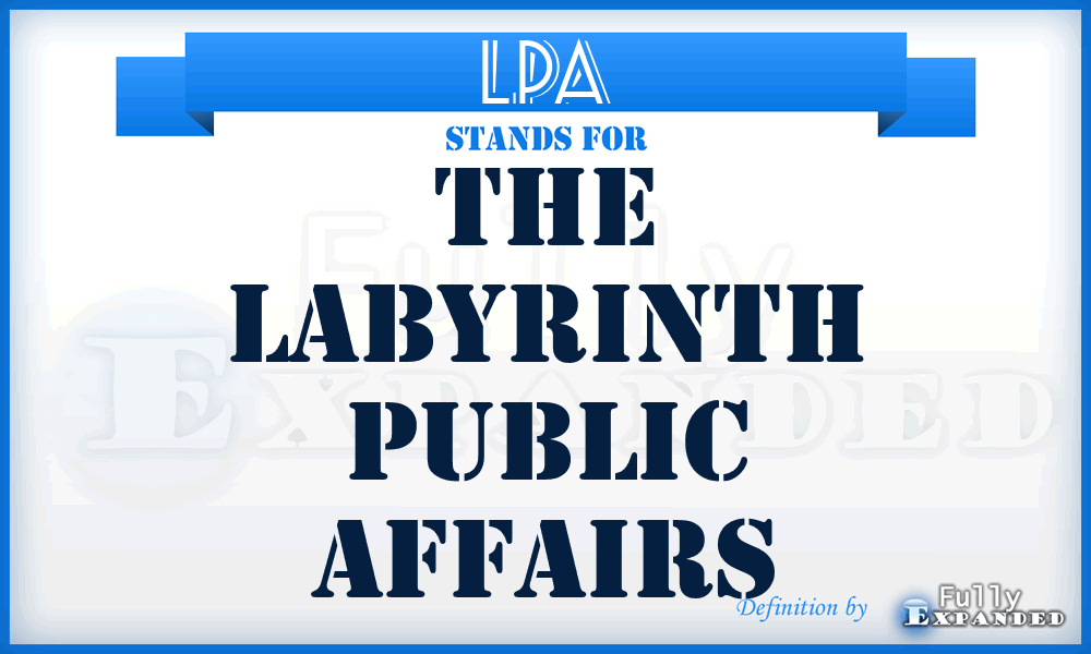 LPA - The Labyrinth Public Affairs