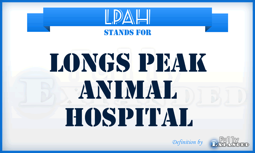 LPAH - Longs Peak Animal Hospital