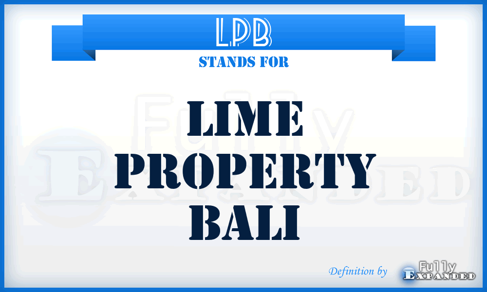 LPB - Lime Property Bali