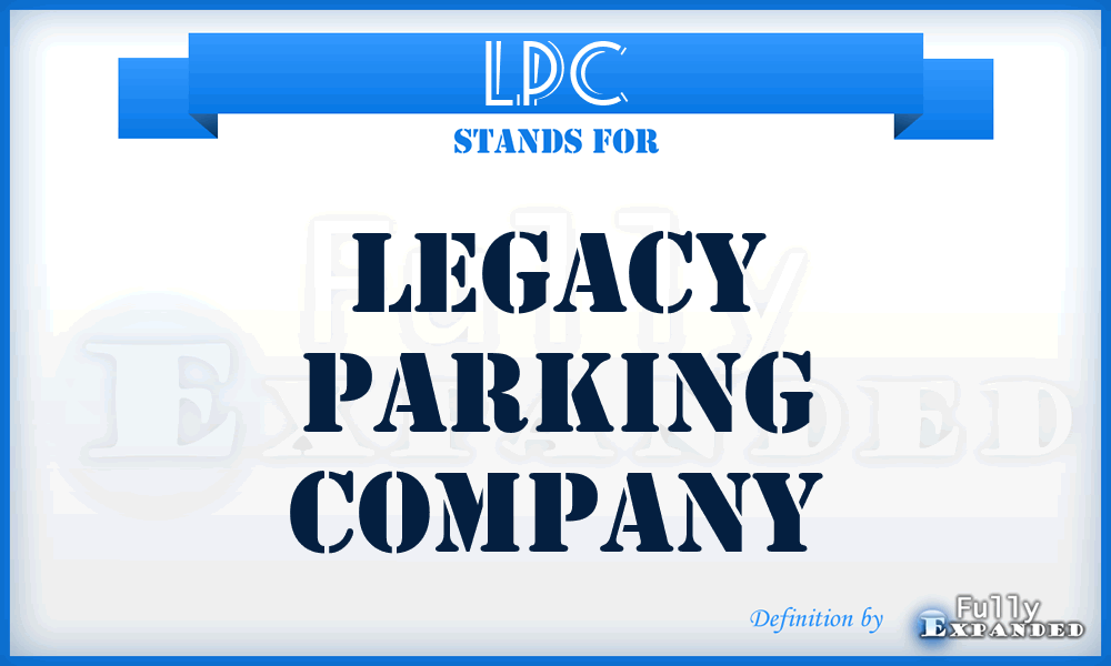 LPC - Legacy Parking Company