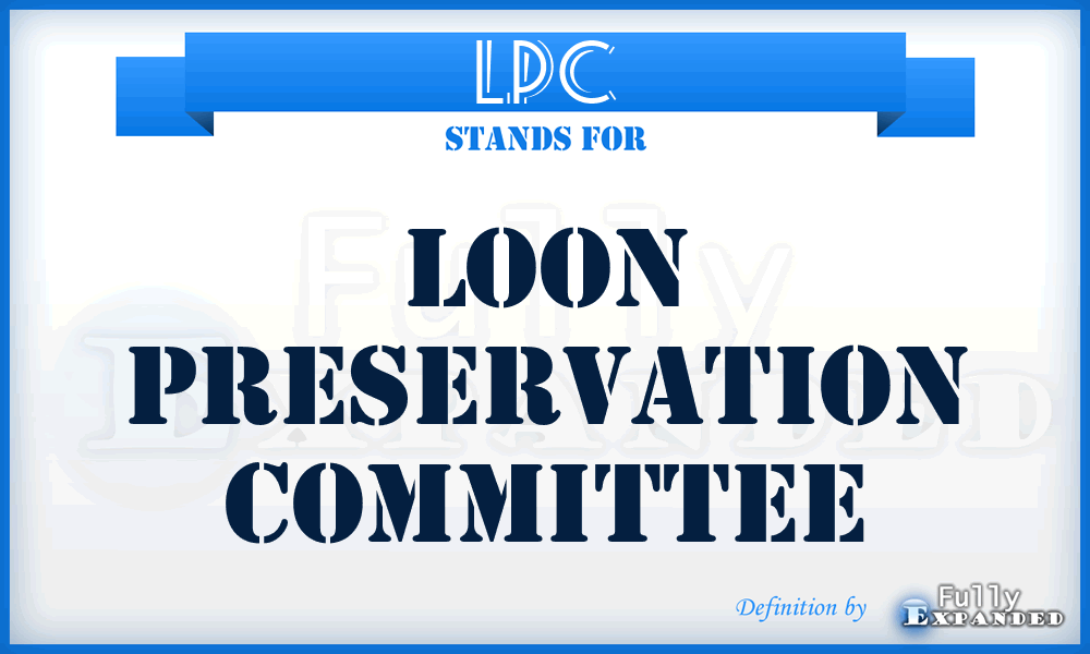 LPC - Loon Preservation Committee