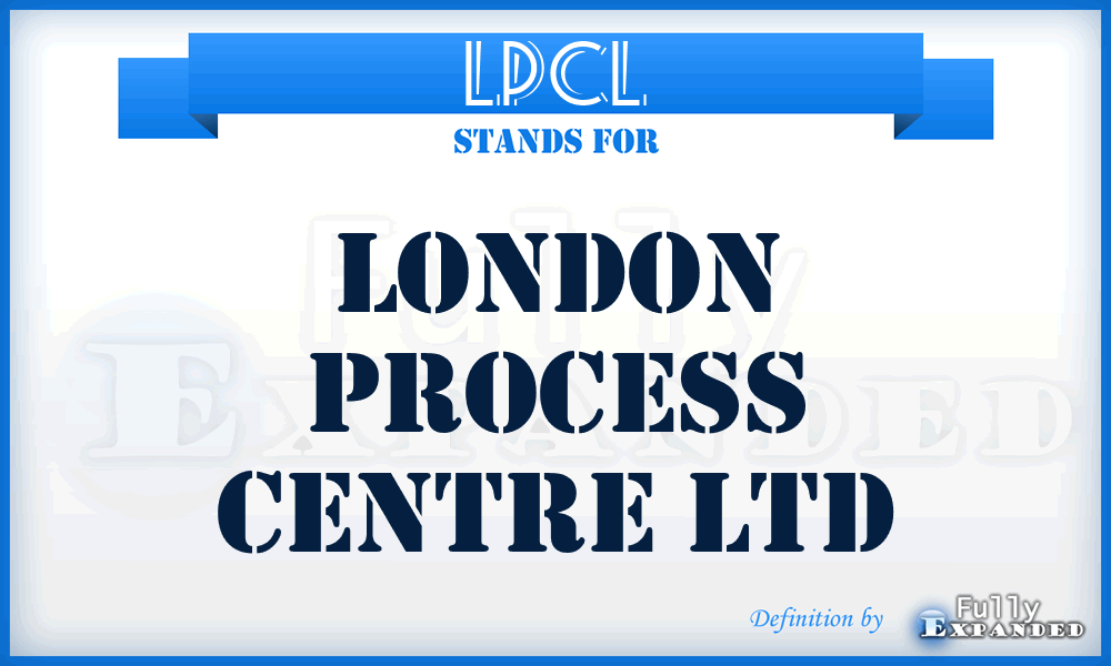 LPCL - London Process Centre Ltd