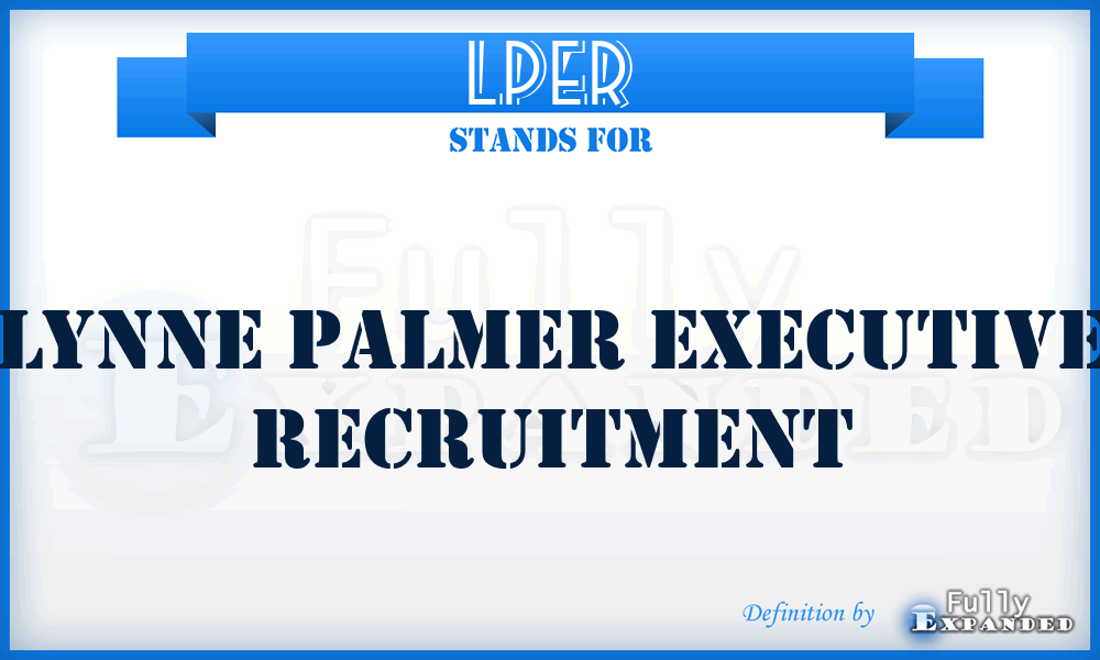 LPER - Lynne Palmer Executive Recruitment