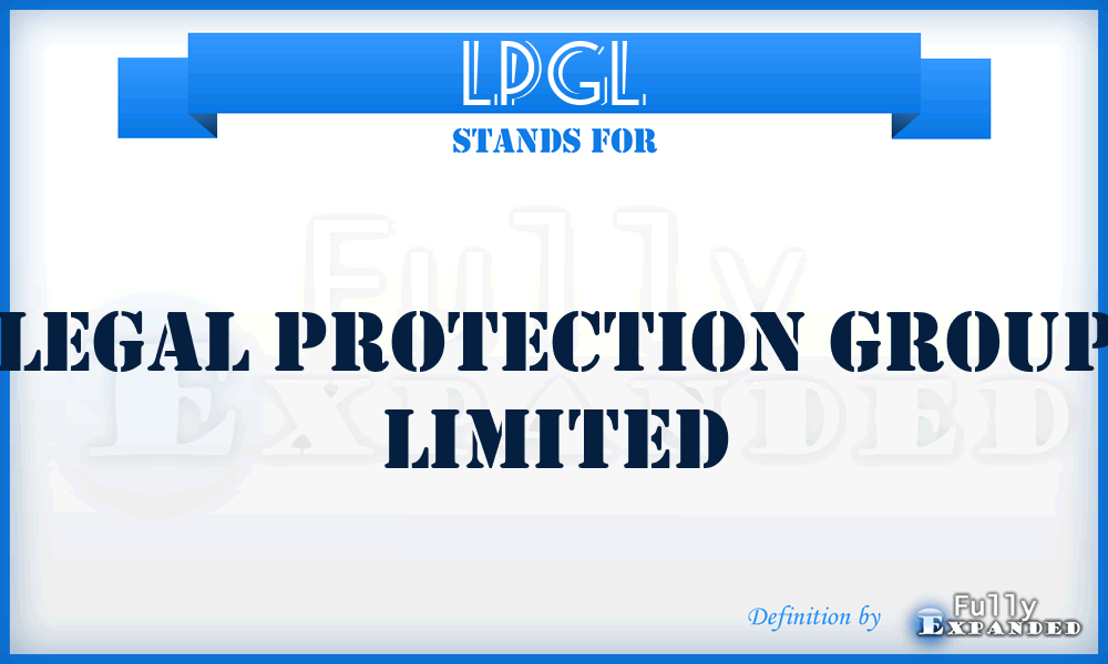 LPGL - Legal Protection Group Limited