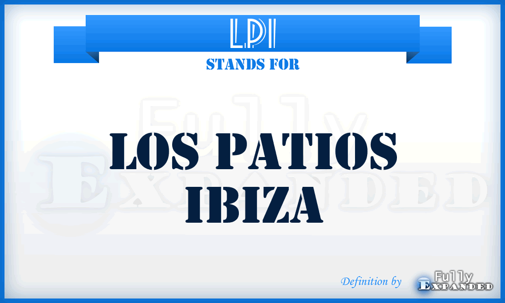 LPI - Los Patios Ibiza