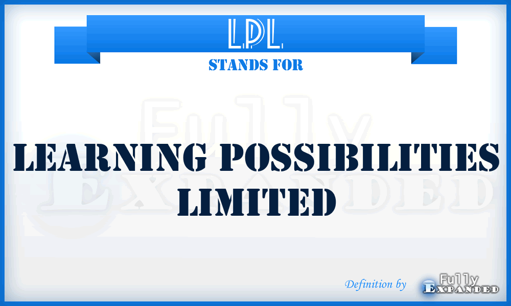 LPL - Learning Possibilities Limited