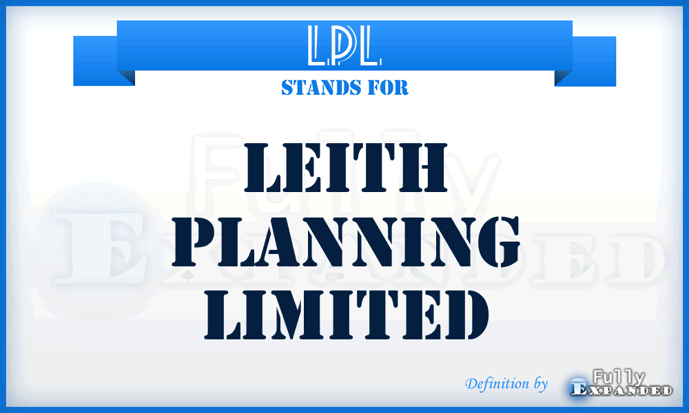 LPL - Leith Planning Limited