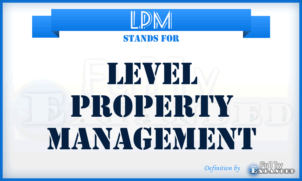 LPM - Level Property Management