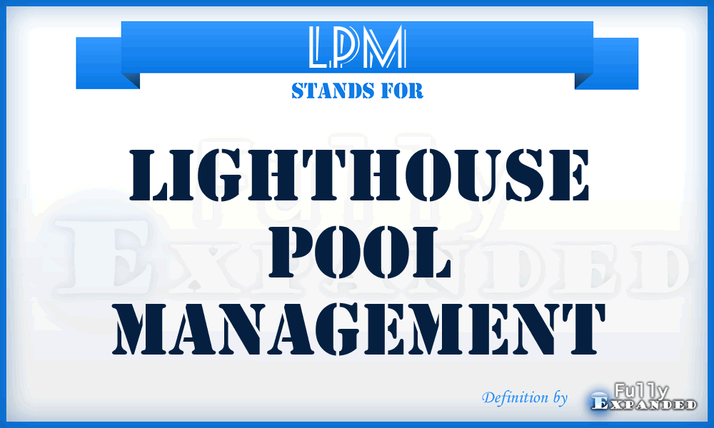 LPM - Lighthouse Pool Management