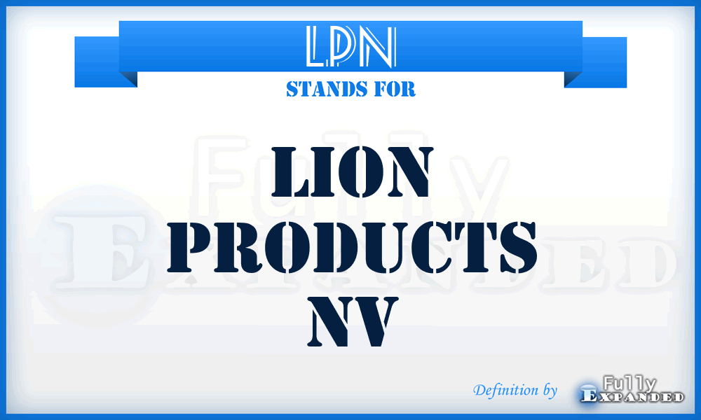 LPN - Lion Products Nv