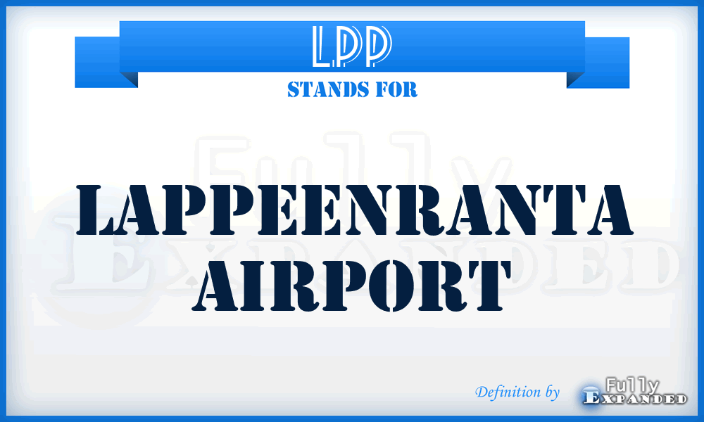 LPP - Lappeenranta airport