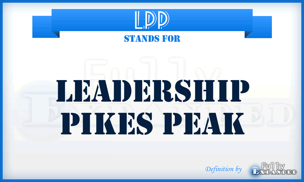 LPP - Leadership Pikes Peak