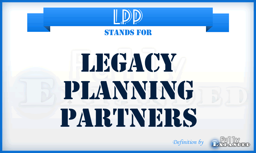 LPP - Legacy Planning Partners