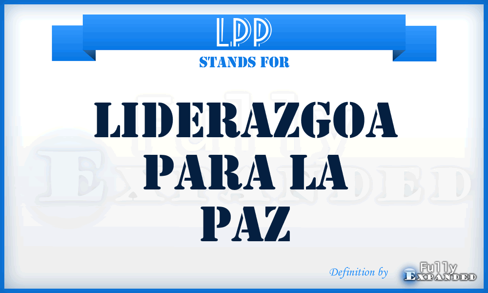 LPP - Liderazgoa Para la Paz