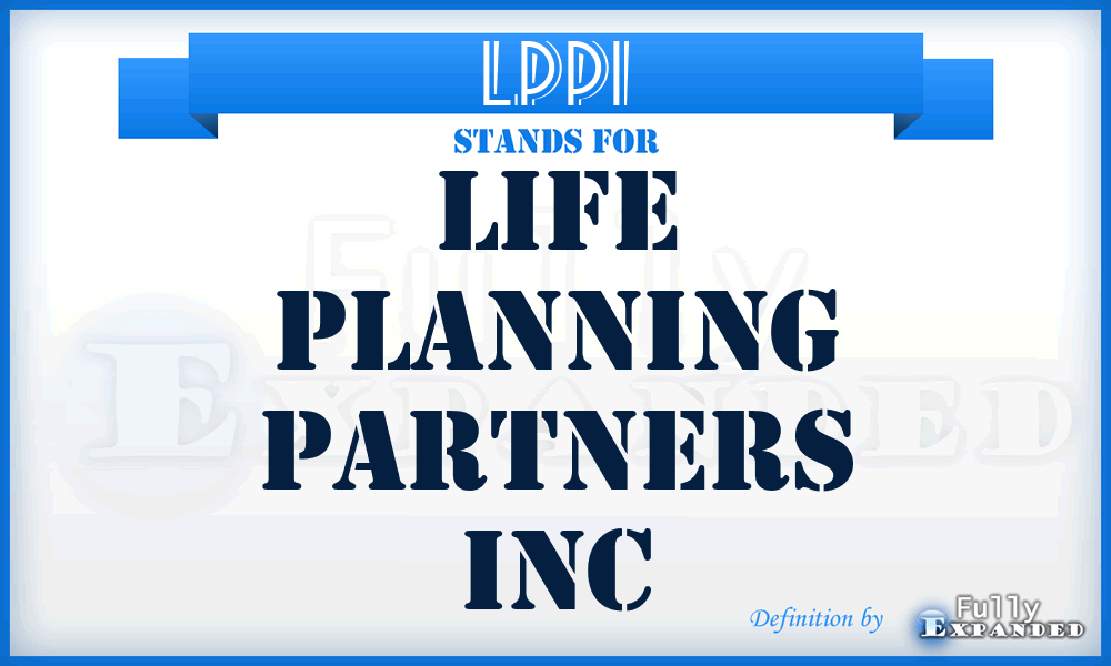 LPPI - Life Planning Partners Inc