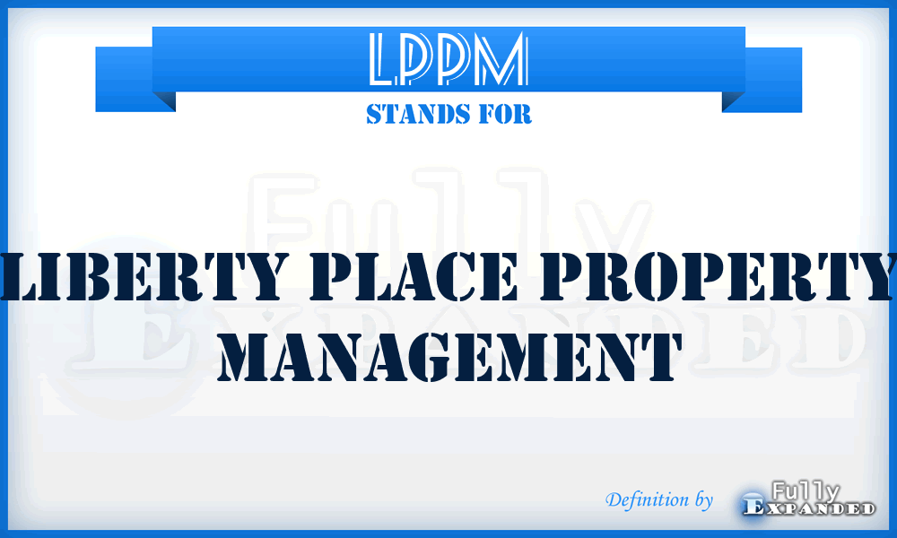 LPPM - Liberty Place Property Management
