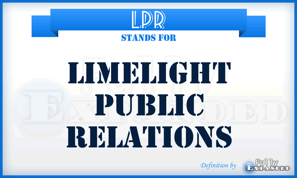 LPR - Limelight Public Relations