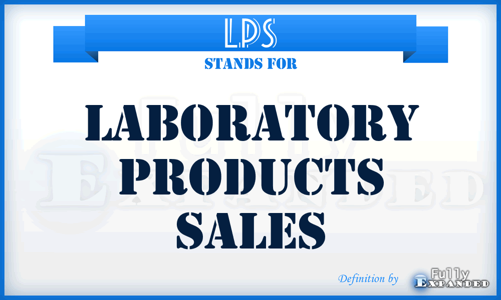 LPS - Laboratory Products Sales