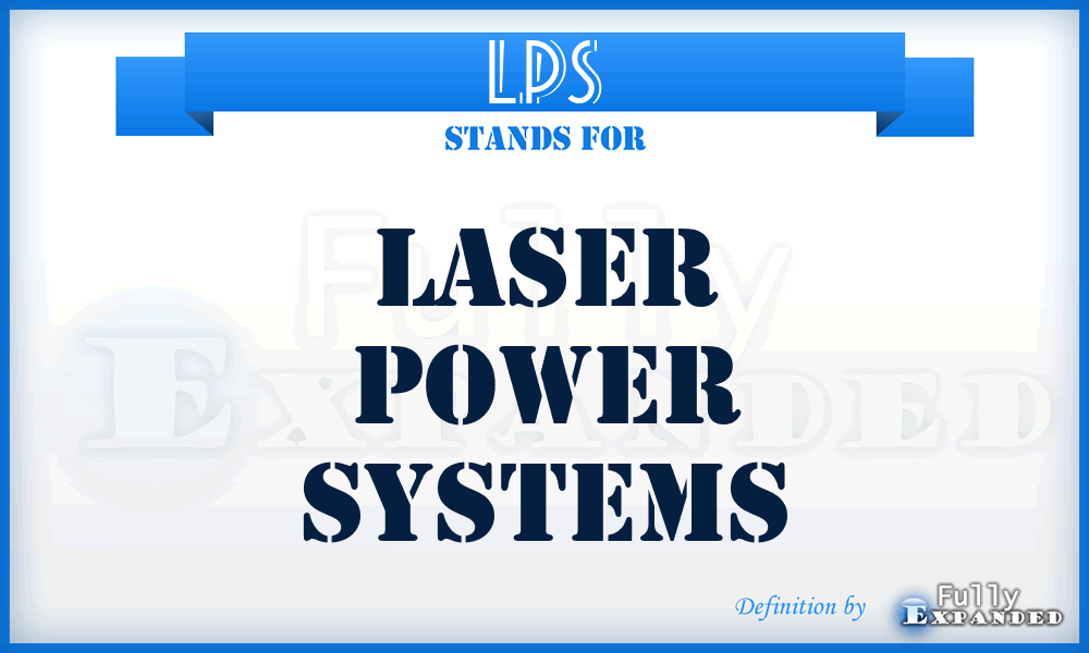 LPS - Laser Power Systems
