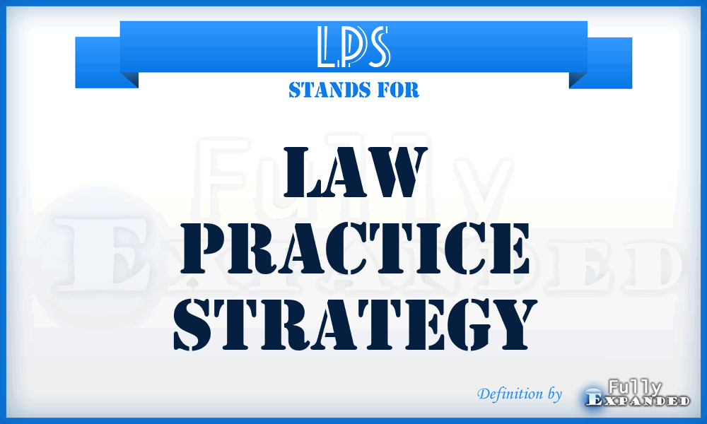 LPS - Law Practice Strategy