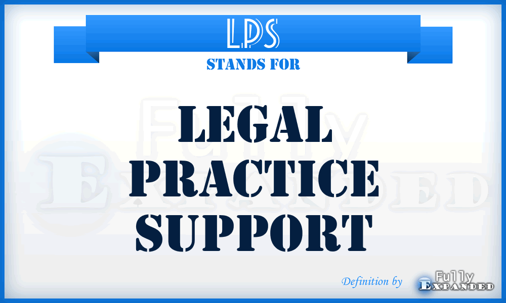 LPS - Legal Practice Support