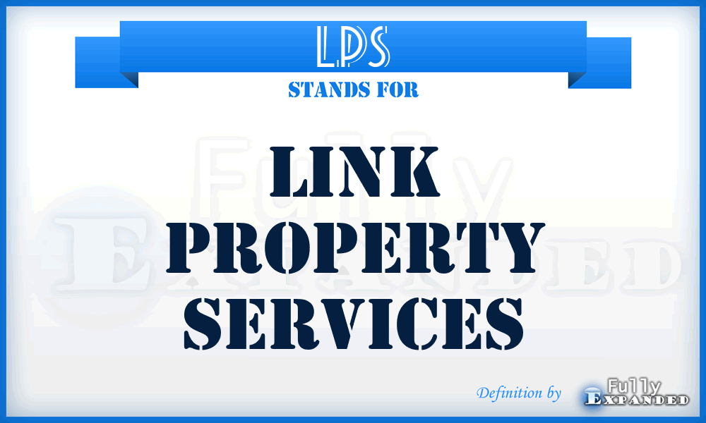 LPS - Link Property Services