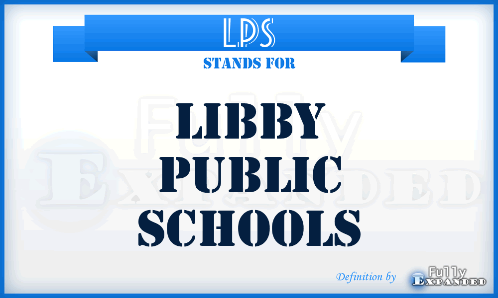 LPS - Libby Public Schools