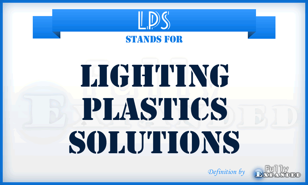 LPS - Lighting Plastics Solutions