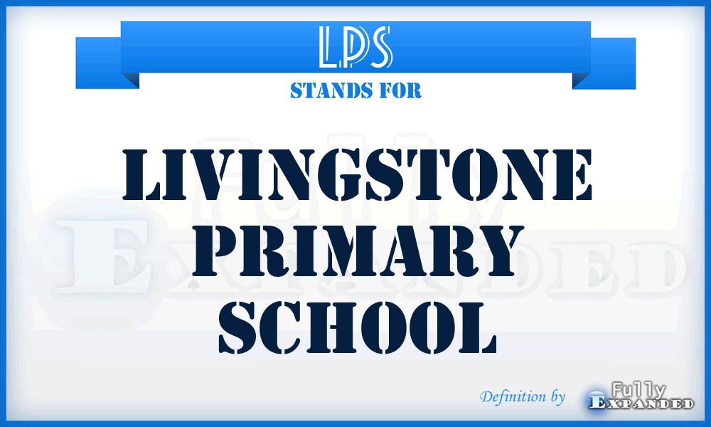 LPS - Livingstone Primary School