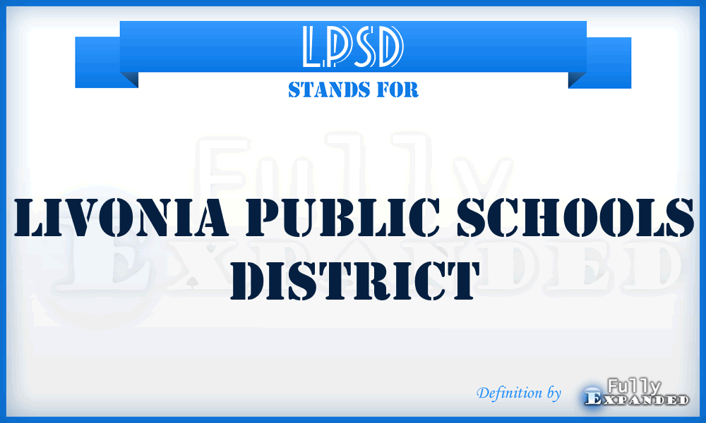 LPSD - Livonia Public Schools District