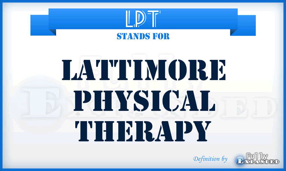 LPT - Lattimore Physical Therapy