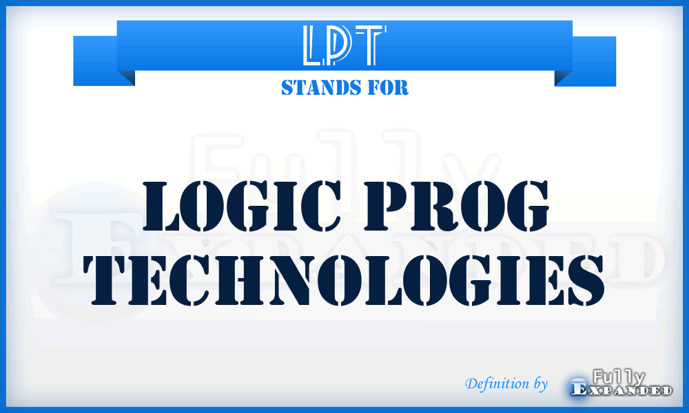 LPT - Logic Prog Technologies
