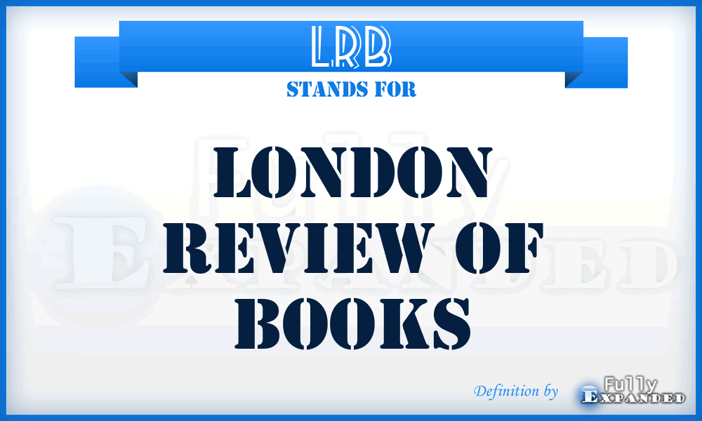 LRB - London Review of Books