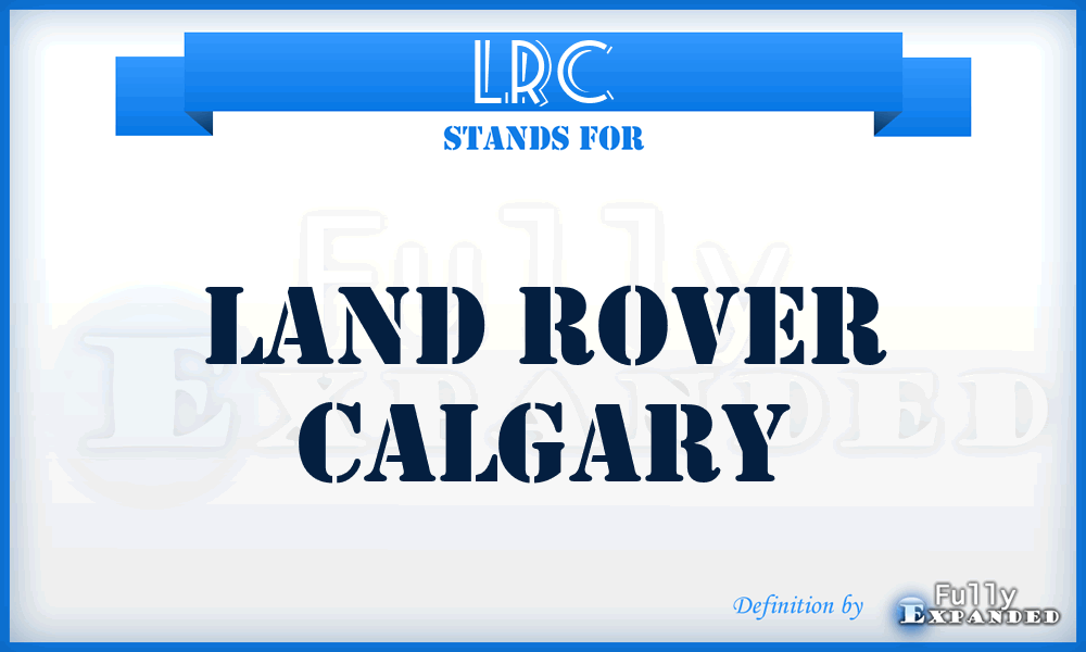 LRC - Land Rover Calgary